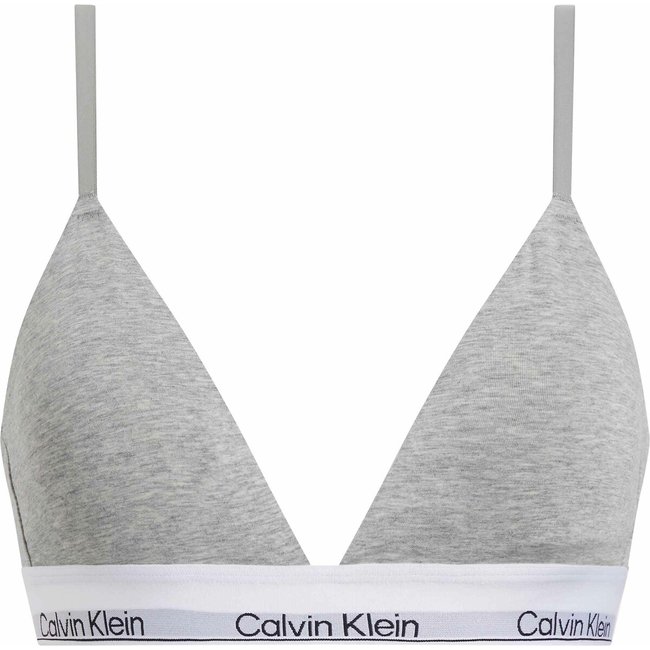 Modern Triangle Bra in Cotton Mix, grey, CALVIN KLEIN UNDERWEAR