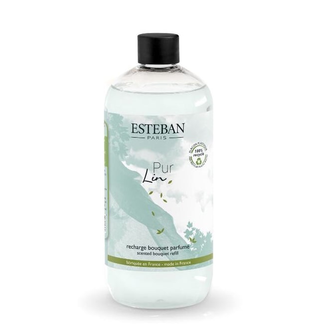 Parfum d'intérieur - Recharge bouquet parfumé 500ml pur lin Couleur transparent <span itemprop=