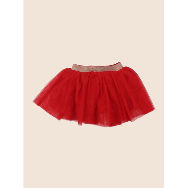 Jupe - Très bon état rouge <span itemprop=