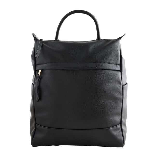 Sac à dos avec poche sur le devant noir <span itemprop=