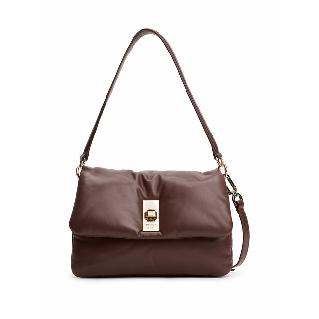 Borsa a tracolla in pelle marrone TOMMY HILFIGER
