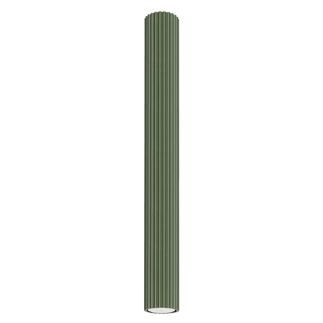 Plafonnier Aluminium Vert Olive GU10 1 Karbon 60 Couleur vert <span itemprop=