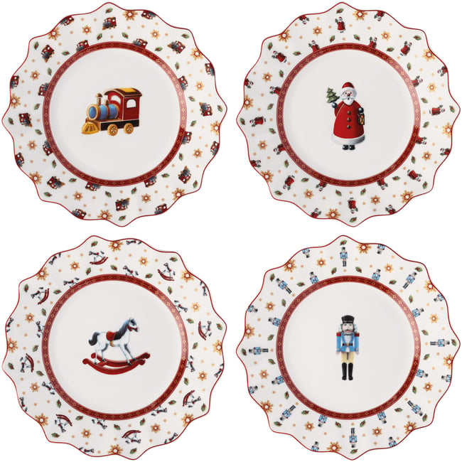 Ensemble D'assiettes, Anniversaire, 4Pcs TOY'S DELIGHT Couleur multicolore <span itemprop=