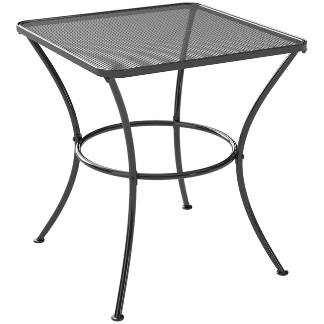 Table d'appoint de terrasse noir <span itemprop=