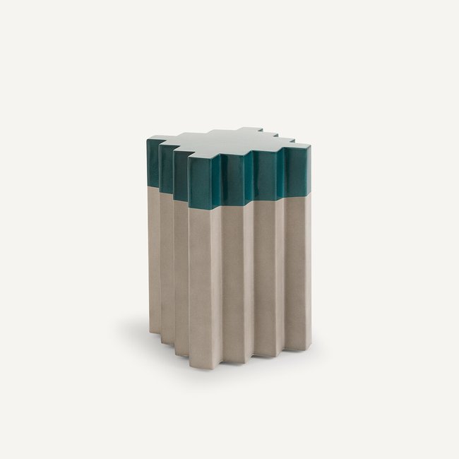 Beistelltisch Graphir, quadratisch ozeanblau AM.PM