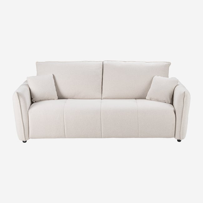 Canapé convertible - Matelas 13 cm - Tissu texturé Oria BOSTON - HABITAT
