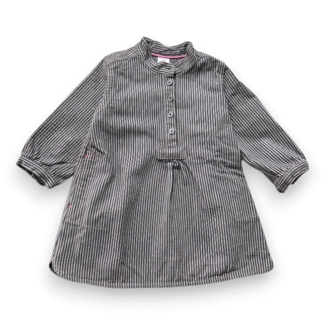 Robe bébé - Très bon état gris <span itemprop=