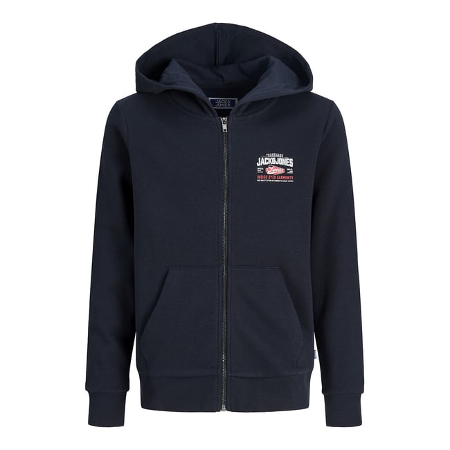 Zip-Up Hoodie, navy blue, JACK & JONES JUNIOR