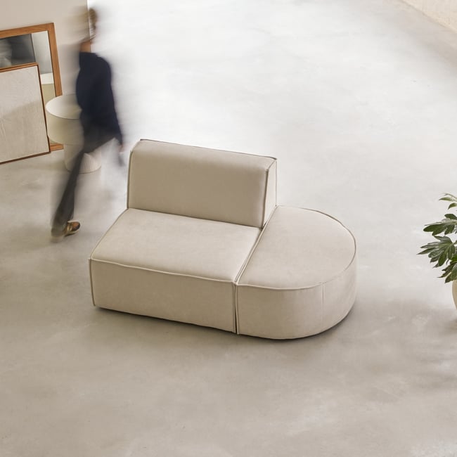 Fauteuil, DARIO Couleur beige <span itemprop=