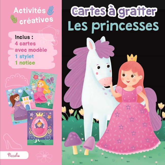 Cartes à gratter Les princesses rose <span itemprop=