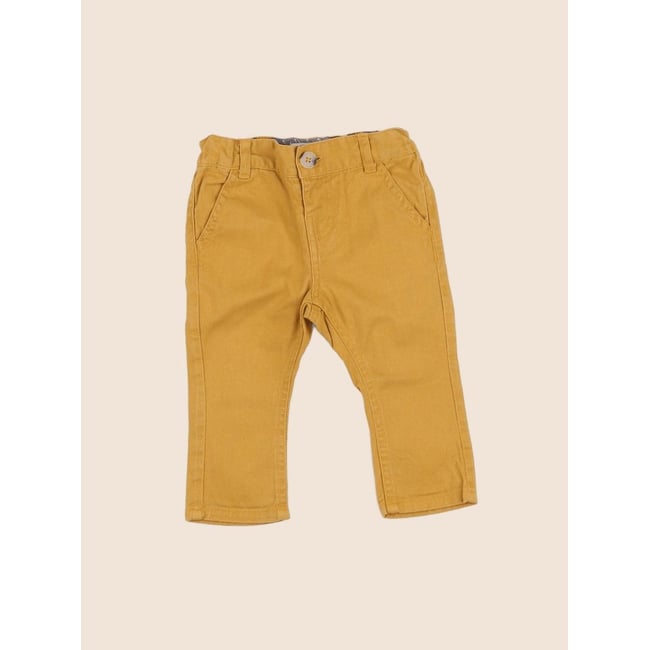 Pantalon - Très bon état jaune <span itemprop=