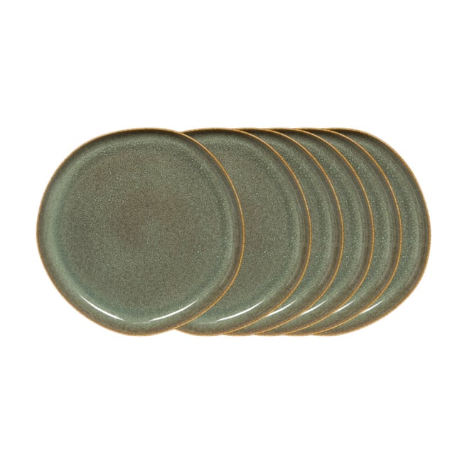 Assiette plate Silva 26 cm (lot de 6) - SILVA Couleur vert <span itemprop=