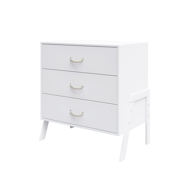 Commode Table Langer Bébé Table à Langer ATB ILA - Commode Bébé 3 Tiroirs Avec Matelas Amovible 101x85cm Commode Rangement Tiroirs Bébé