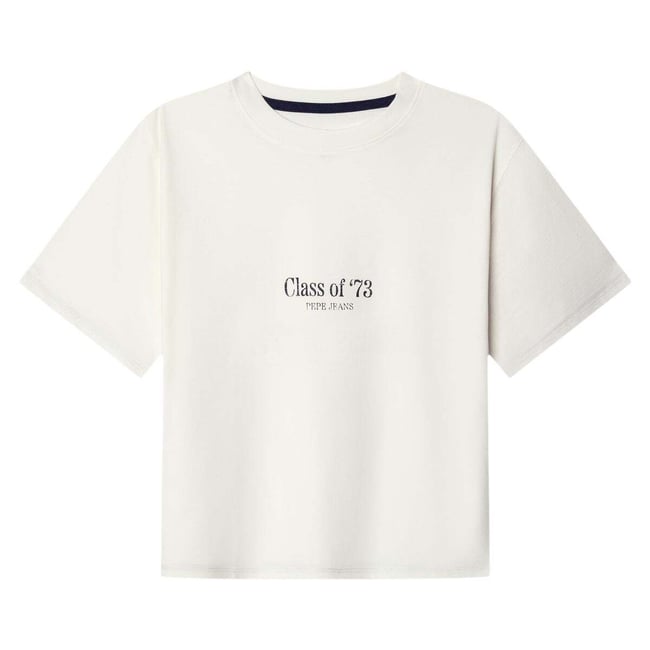 T-Shirt À Rayures Coupe Décontractée blanche mousse <span itemprop=