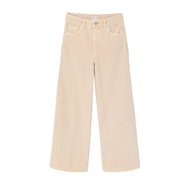 Pantalon large vanille <span itemprop=