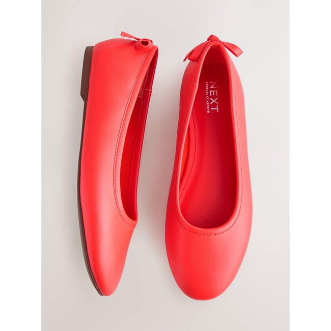 Ballerines à bout rond forever comfort® corail <span itemprop=