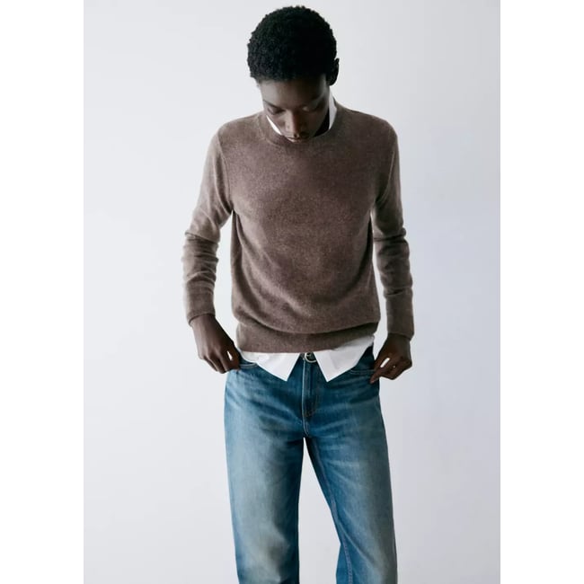 Pull-over 100 % cachemire col rond - MANGO