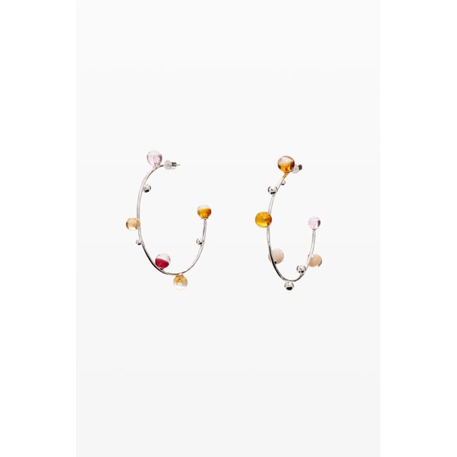Boucles d’oreilles sphères zalio noir <span itemprop=