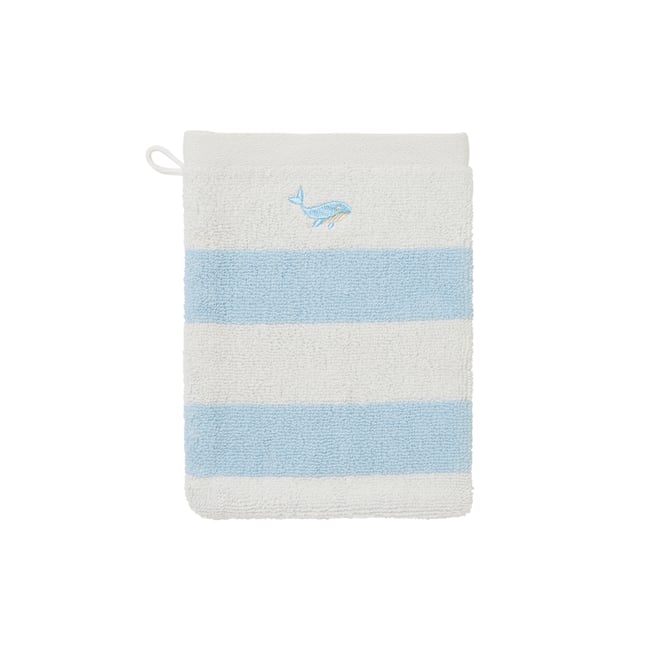 Gant de toilette coton bio TYBALT ciel <span itemprop=