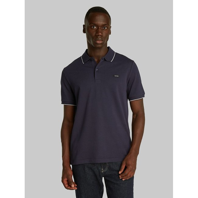 Poloshirt aus Stretch-Pikee dunkelblau <span itemprop=