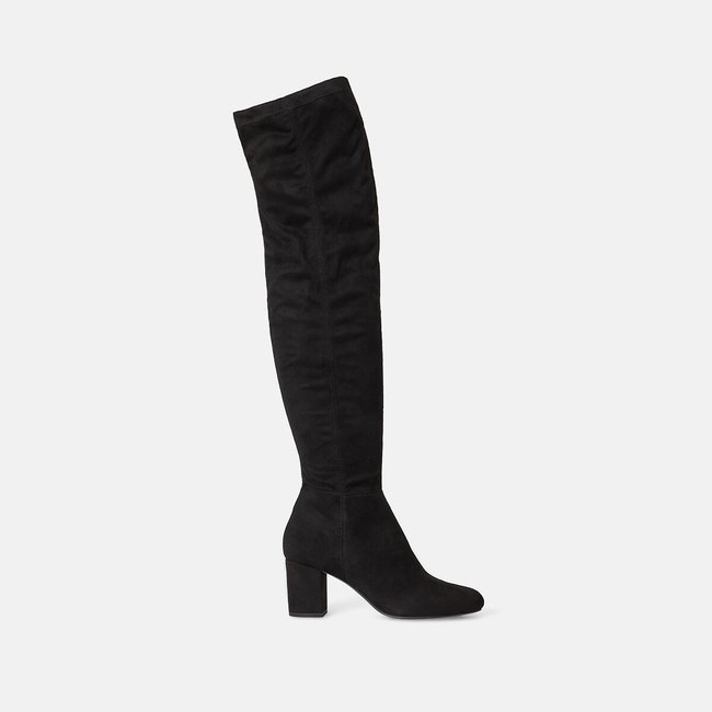 Cuissardes velours Venissia noir <span itemprop=
