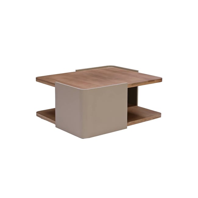 Table basse en bois de manguier KEZIA Couleur bois foncé <span itemprop=