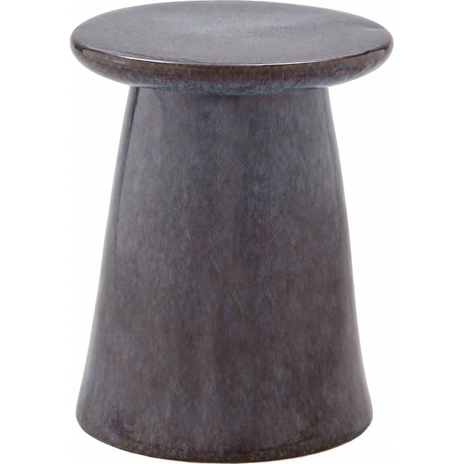 Tabouret en céramique fait main Couleur bleu vieilli <span itemprop=