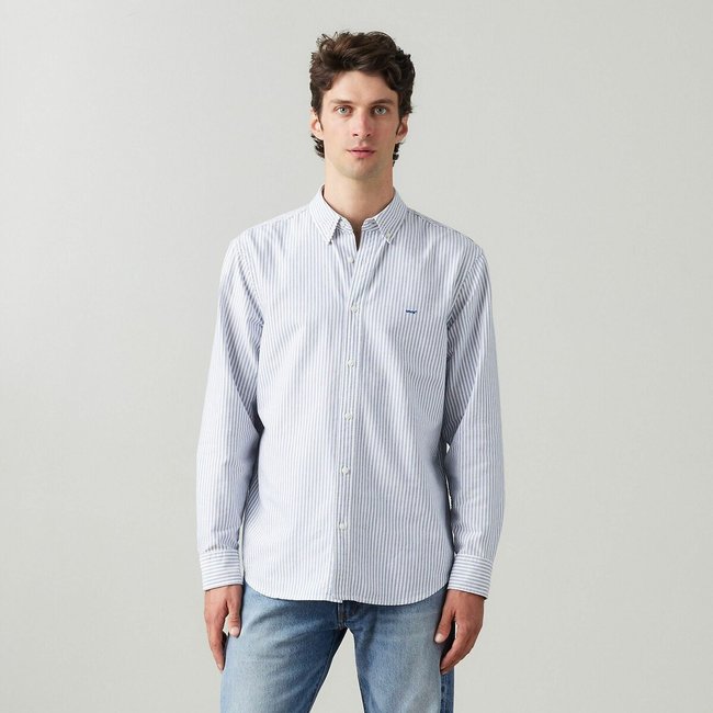Camicia Oxford Relaxed con colletto abbottonato rigato blu LEVI'S