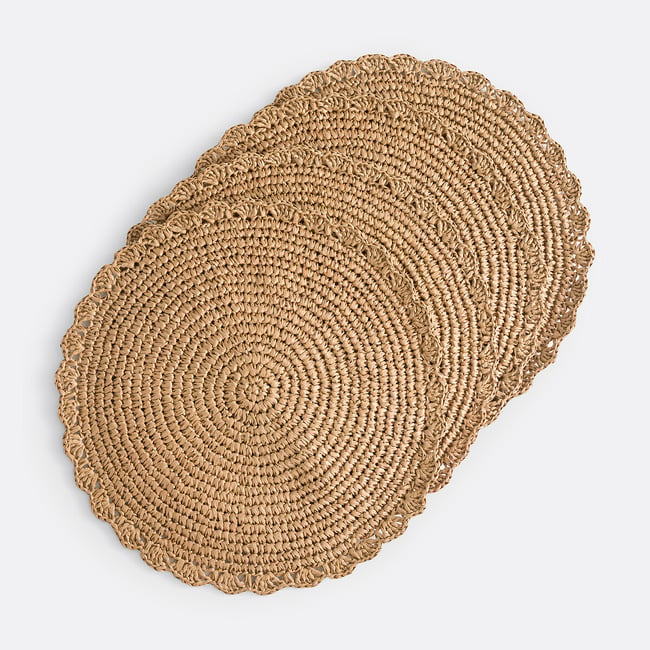 Zestaw 4 podkładek papierowych Solia, naturalny, LA REDOUTE INTERIEURS
