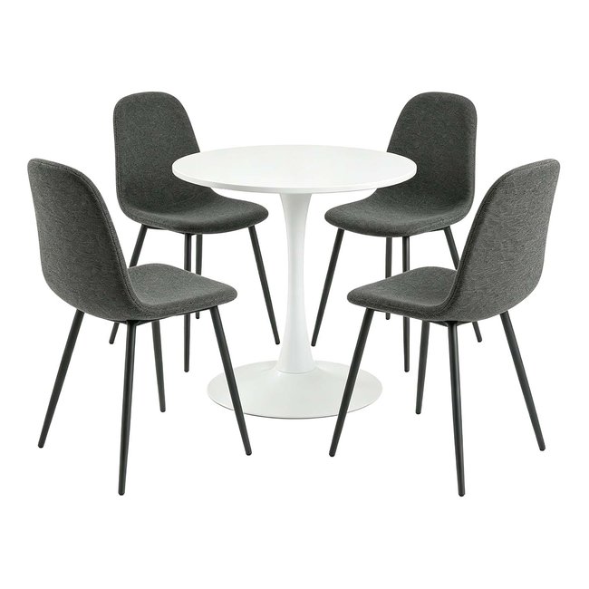 Ensemble de table à manger ronde avec 4 chaises, CLIFTWCHARLTON - MEUBLES COSY