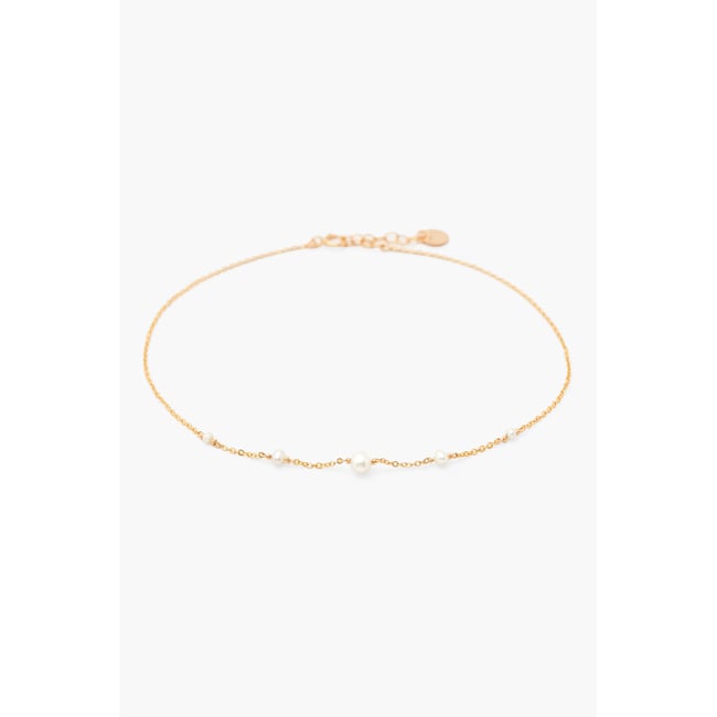 Chaîne cheville Chance - Perles de culture perle de culture <span itemprop=