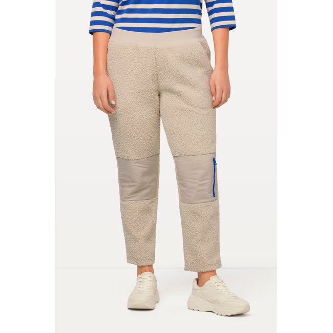 Pantalon en polaire très douce vanille <span itemprop=