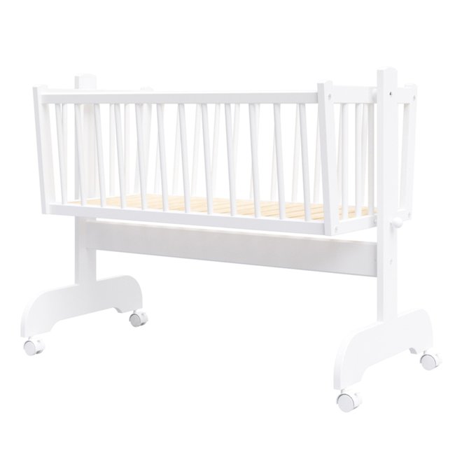 Berceau bébé - EMILIE - 90x40 cm - Matelas Inclus - Bois - PREMIERS MOMENTS