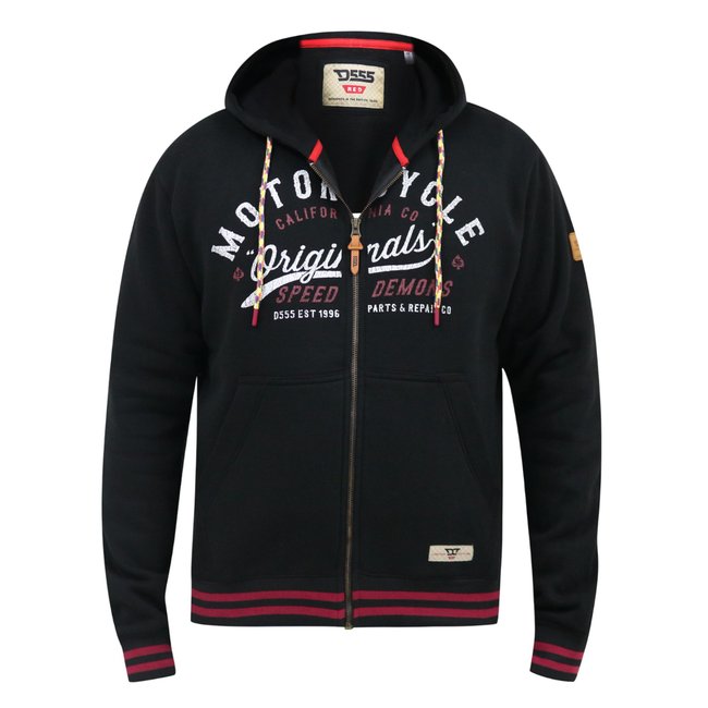 Veste à capuche PATRICK noir <span itemprop=