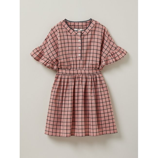 Robe à carreaux carreaux rose <span itemprop=