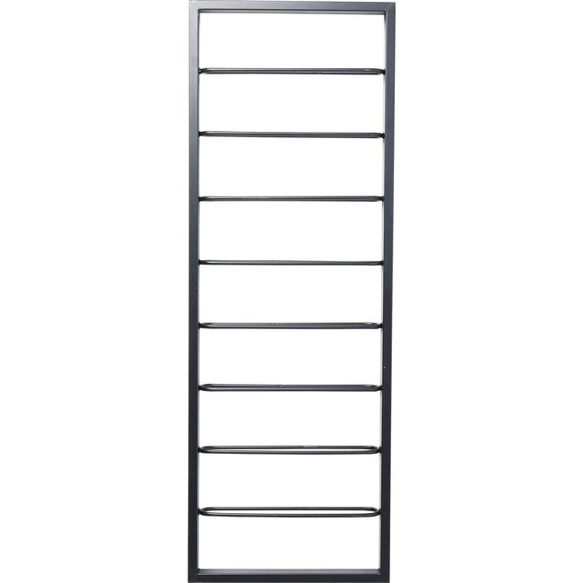 Porte-bouteilles mural Bistro 120x42cm Couleur noir <span itemprop=