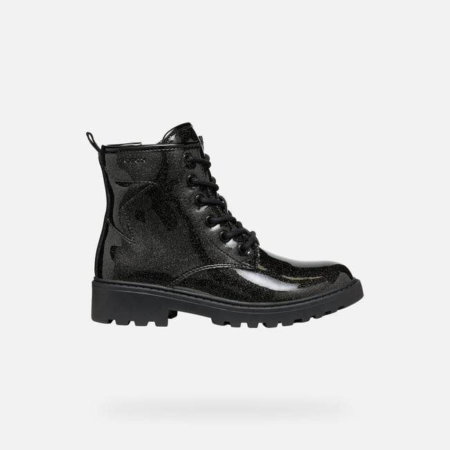 Geox Fille J Casey Girl Bottines Rangers à La Cheville - Respirantes Et Confortables