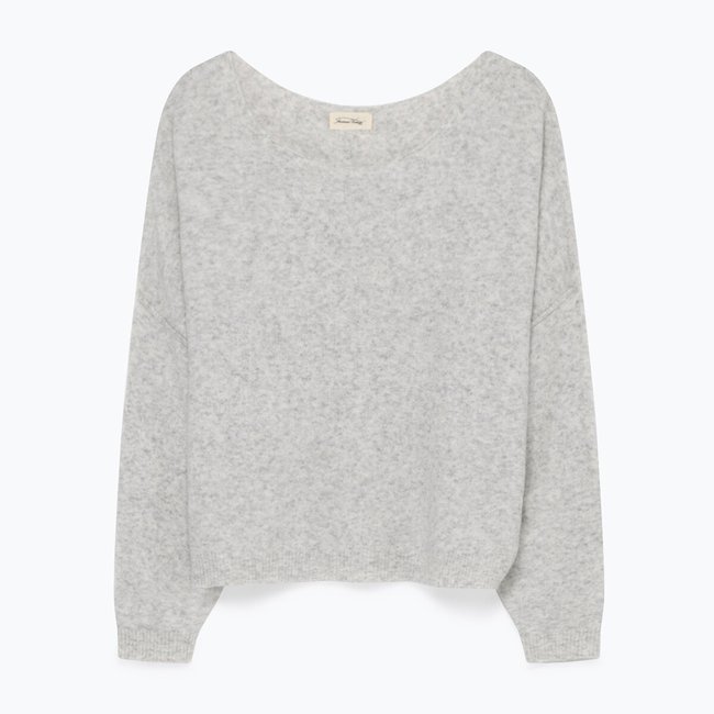 Pull col bateau en grosse maille DAMSVILLE - AMERICAN VINTAGE