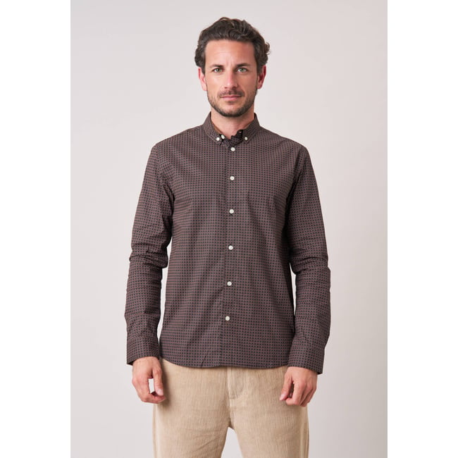 Chemise regular homme motif géométrique BOGART - DEELUXE