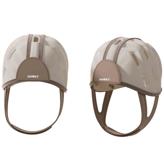 Casque de protection pour bébé rose <span itemprop=