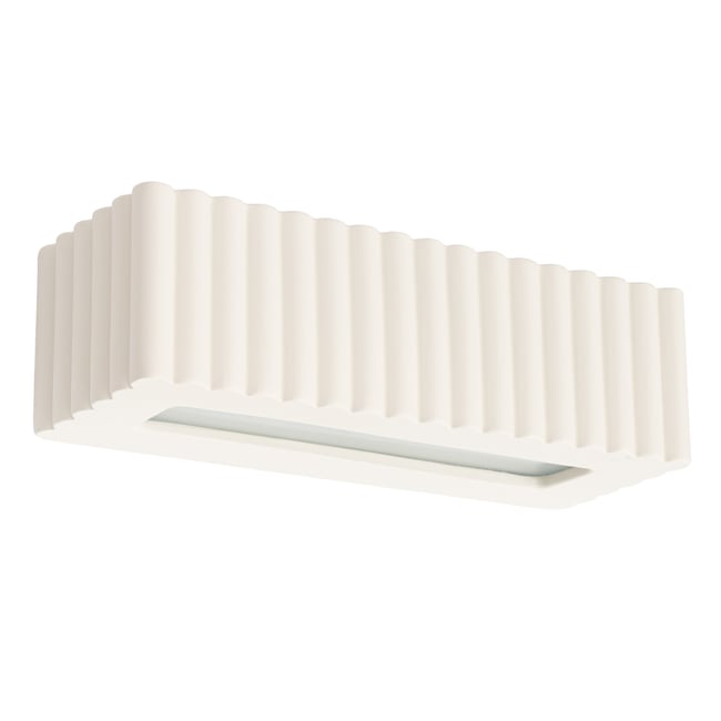 Applique murale Céramique Beige E27 1 Rigata Couleur beige <span itemprop=
