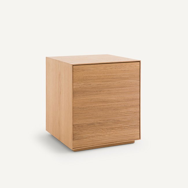 Caisson de bureau 1 porte, en chêne, Mikube Couleur chêne naturel <span itemprop=