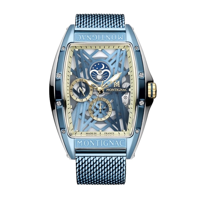 Montre Analogique  PALADIN argenté bleu clair bleu clair <span itemprop=