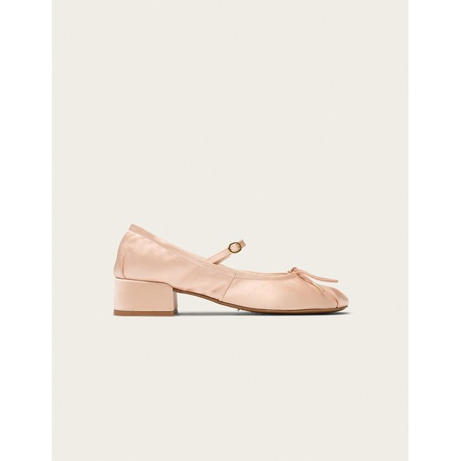 Escarpins TOVIA satin nude <span itemprop=