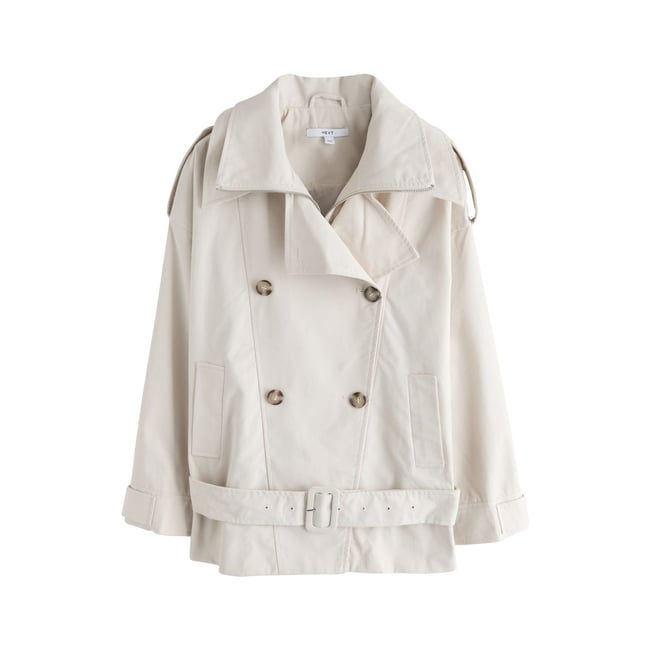 Trench à ceinture basse sable <span itemprop=