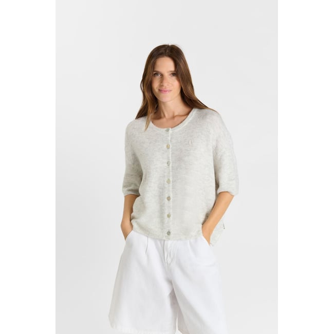 Cardigan MAGNUS light grey <span itemprop=