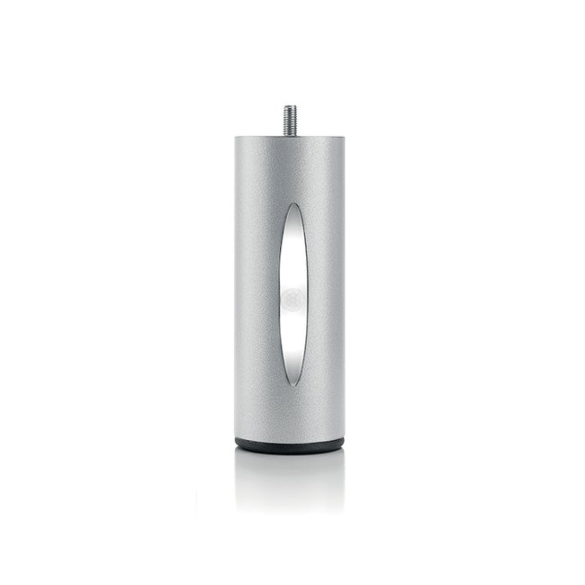 Pied de lit cylindrique lumineux (vendu à l'unité) Couleur gris <span itemprop=