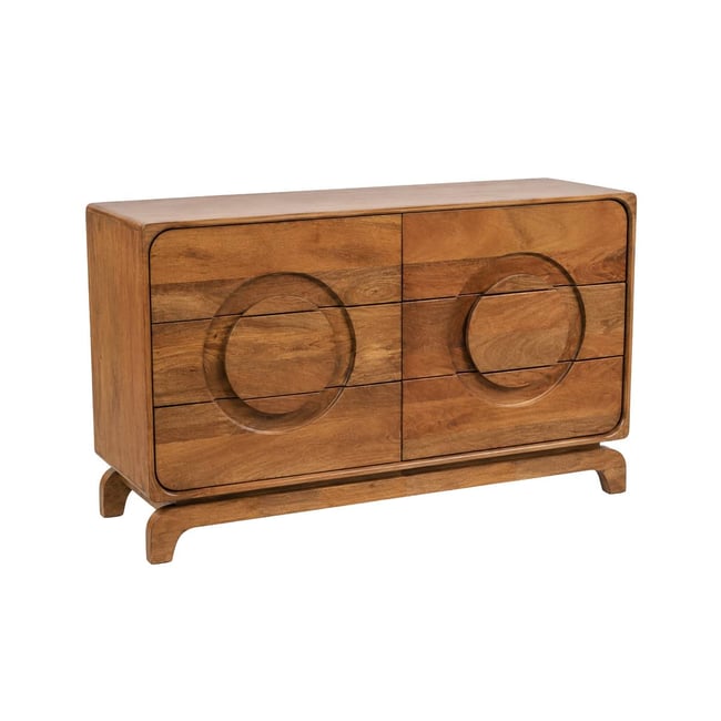 Commode en bois de manguier COLETTE Couleur bois clair <span itemprop=