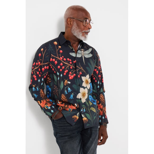 Chemise Jardin d'Hiver noir <span itemprop=