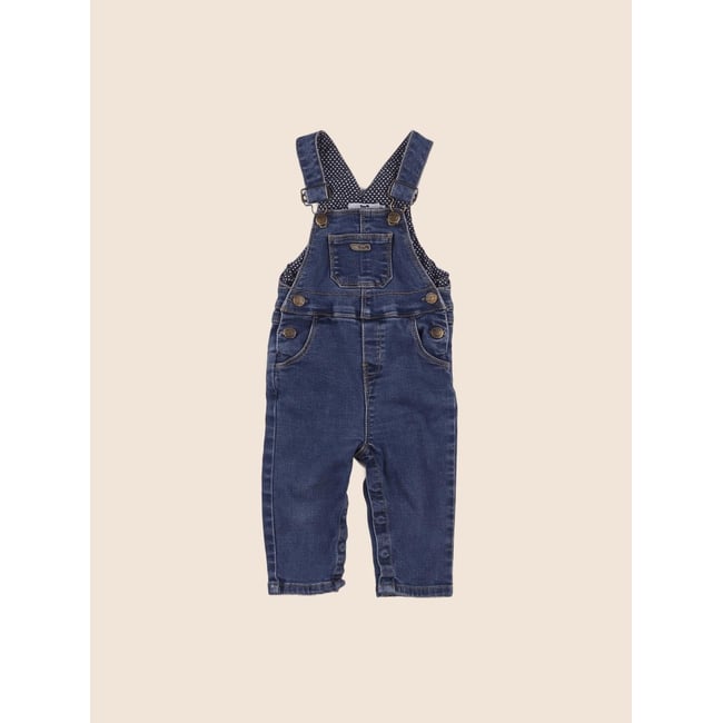 Salopette - Etat satisfaisant bleu <span itemprop=
